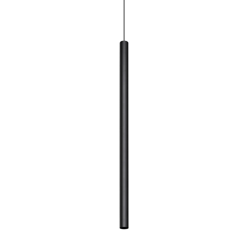 Lampada a Sospensione Look Altezza 100 Cm Finitura Nero Dimmerabile Ideal Lux