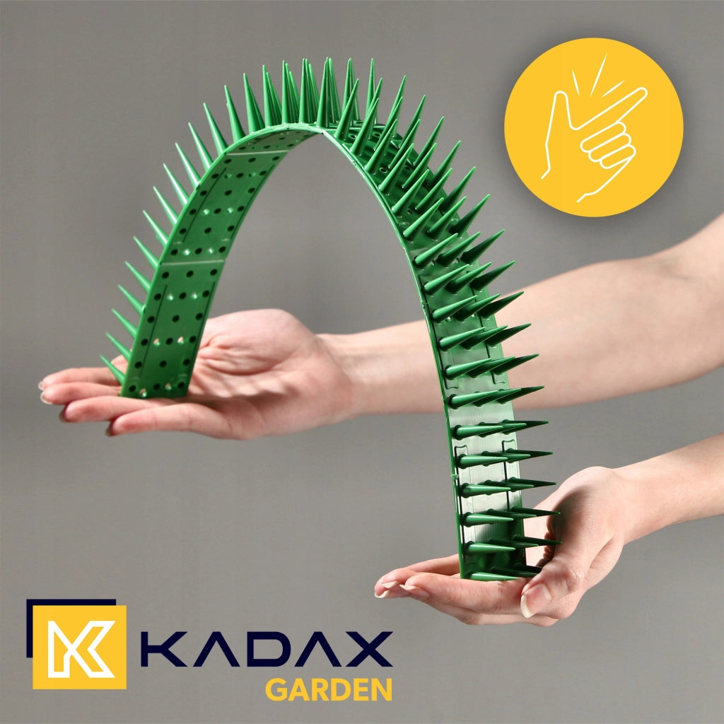 Punte anti-piccioni KADAX, 51 cm, in plastica densa e resistente, 24 pezzi