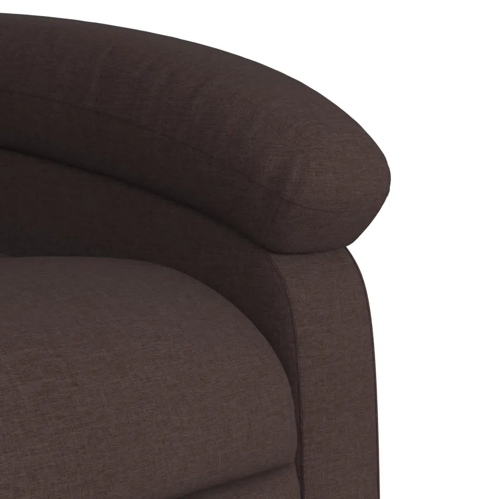 Fauteuil inclinable Marron foncé Tissu