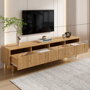 Mobile TV 178 cm in MDF effetto legno con 4 cassetti in MDF e acrilico; passacavi