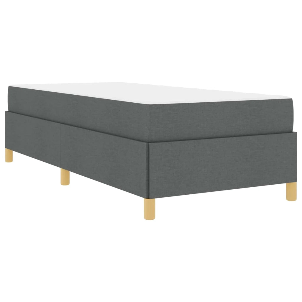 Struttura del letto Grigio scuro 90 x 190 cm Tessuto