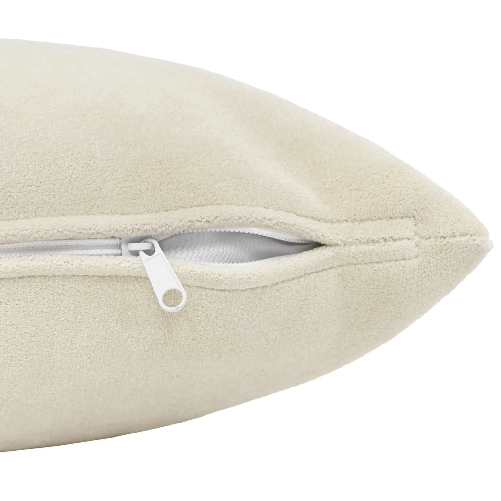 Cuscino 2 pz HEERLEN Crema 50 x 50 cm Fleece in microfibra 927100