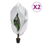 Coperture con Cerniera per Piante 2pz 70 g/m² 1x1,55 m 364866