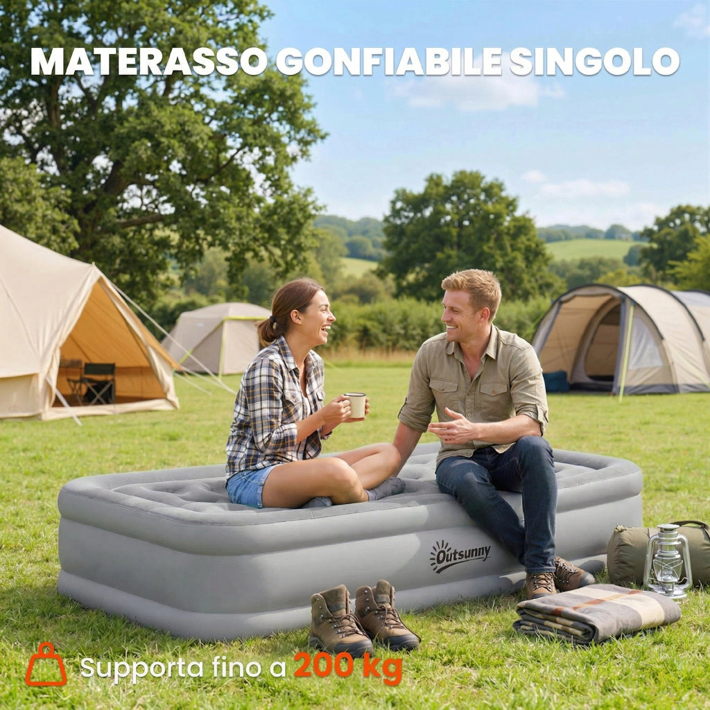 Materassino Autogonfiante Singolo ¨C Minimal ¨C Grigio
