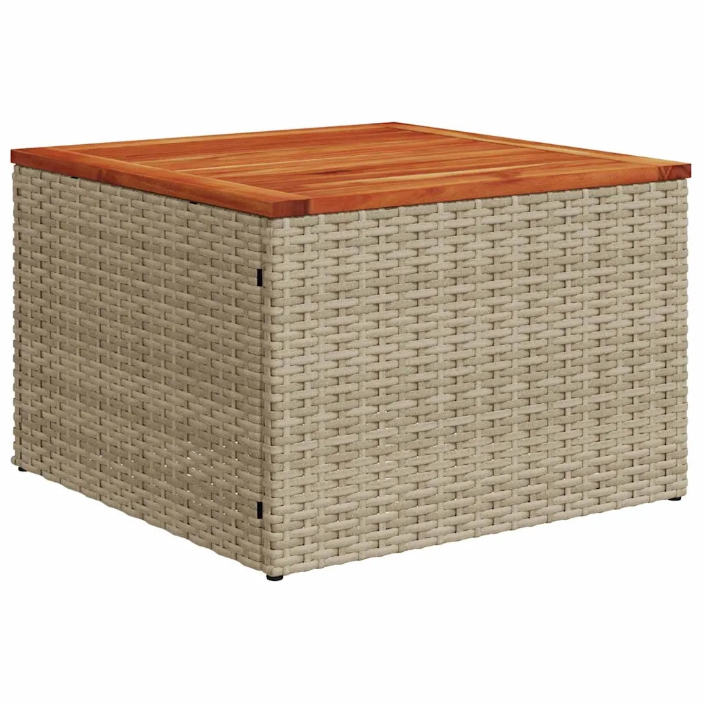 Set Divano da Giardino con cuscino 9 pcs Beige polyrattan 3347309