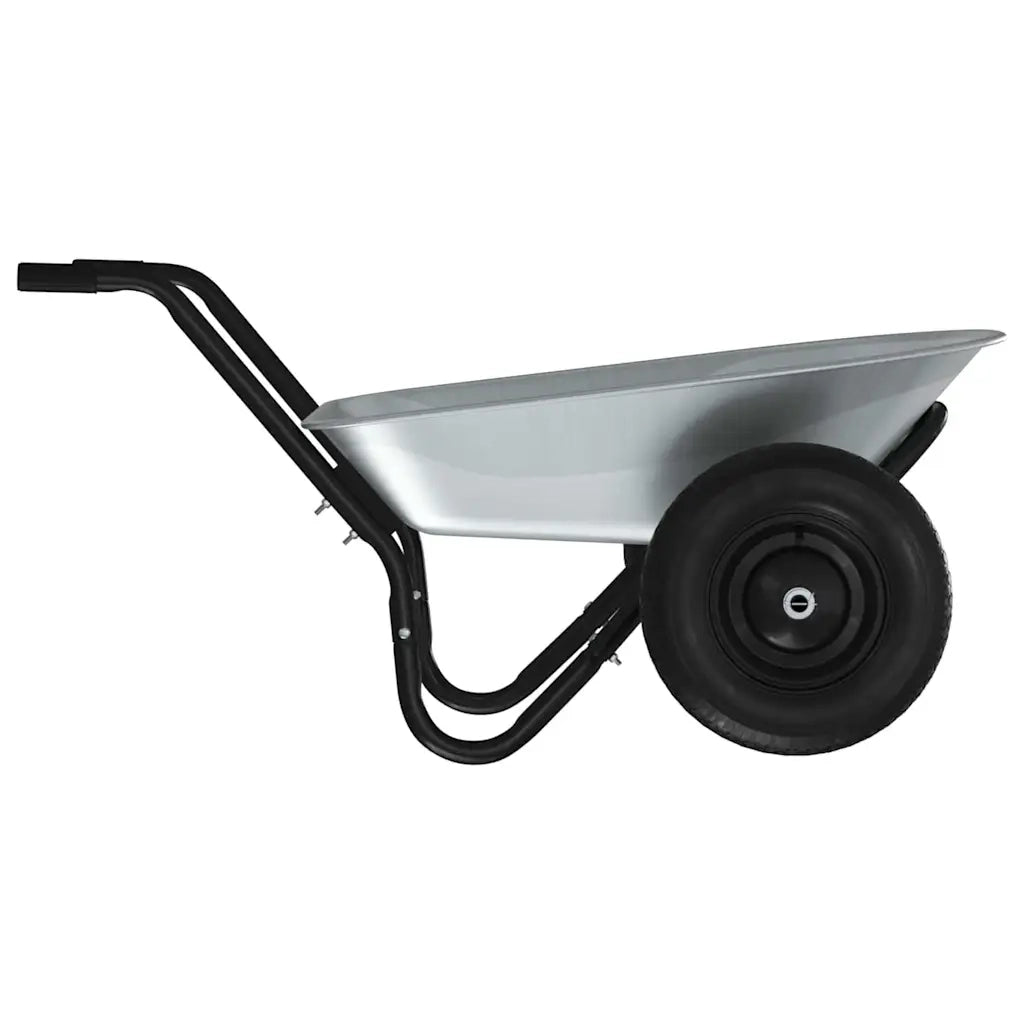 Carriole Argento e Nero 124 x 73 x 65 cm Acciaio 42007974