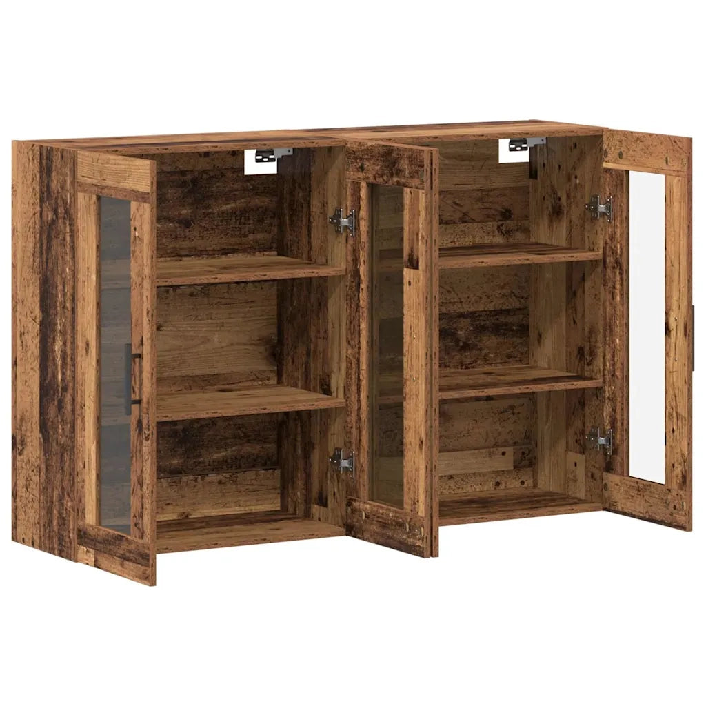 Armadi da Muro 2 pcs Legno vecchio 69,5 x 34 x 90 cm 3394566