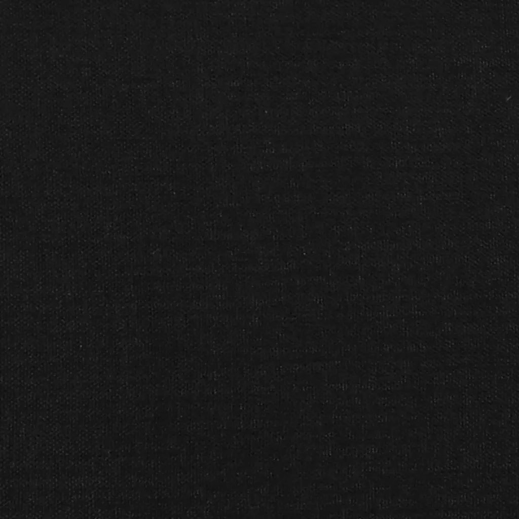 Testiera | Testata Nera 160x5x118/128 cm Tessuto