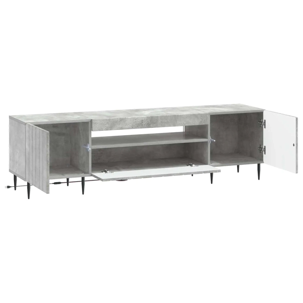 Mobile TV LED ZWOLLE 153 x 35 x 43 cm Grigio Cemento 896468