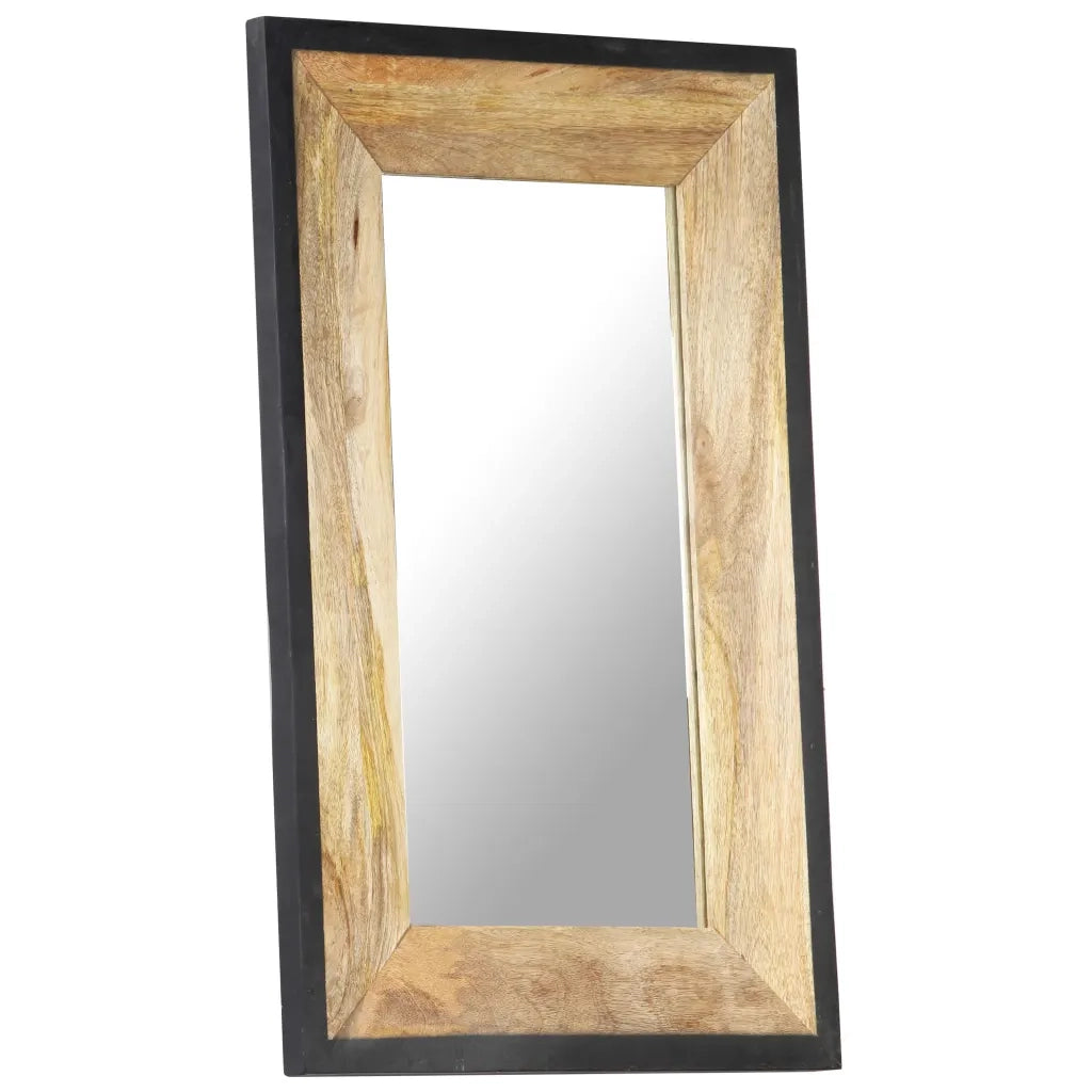 Specchio-Specchio Decorativo 80x50 cm in Legno Massello di Mango 499009