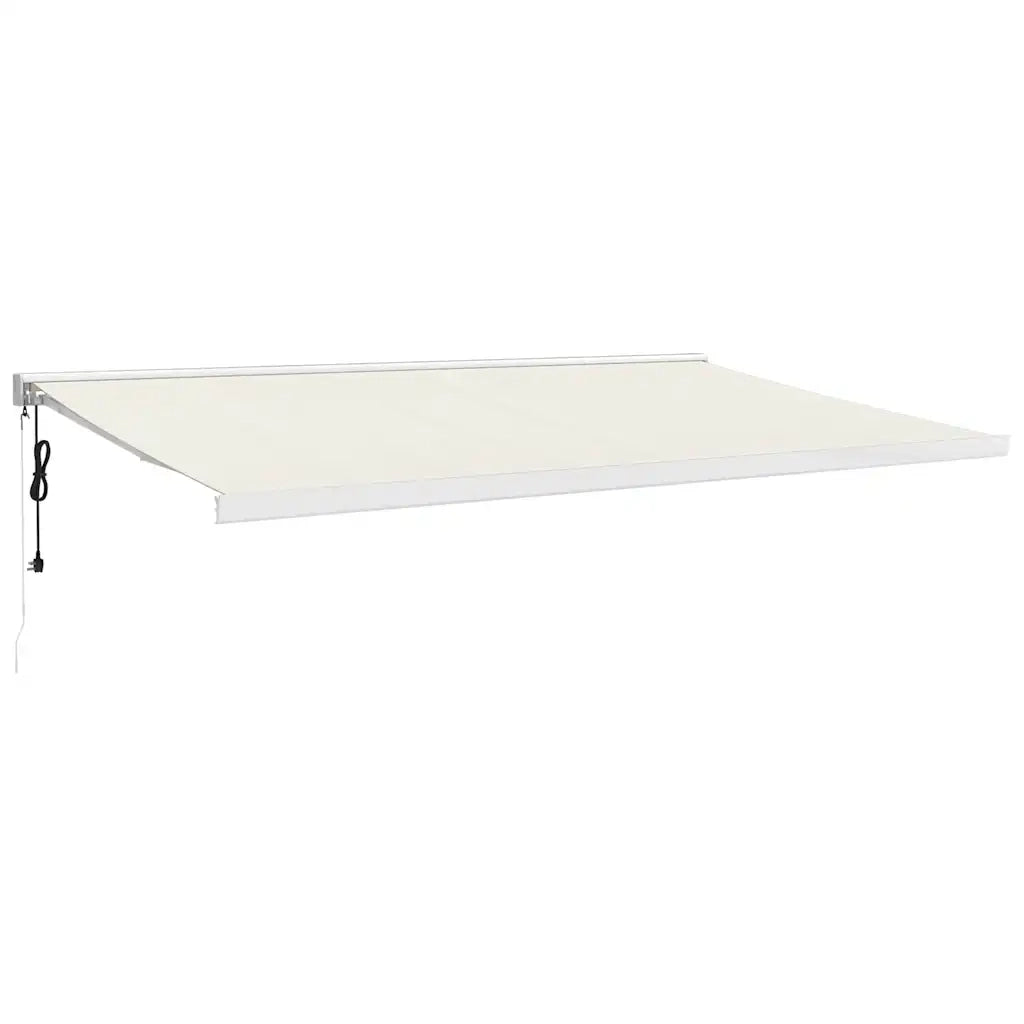 Tenda da Sole Retrattile Crema 5x3 m in Tessuto e Alluminio 3154580