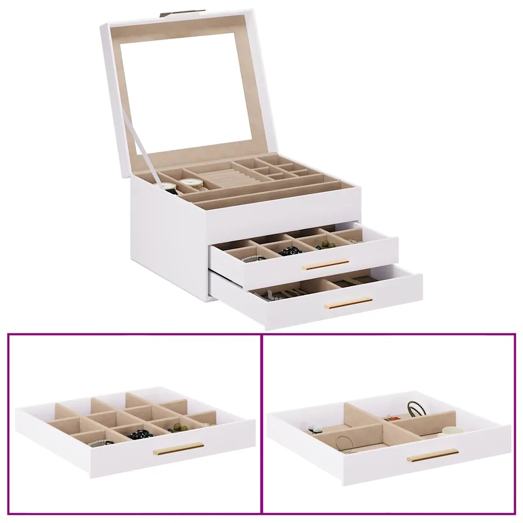 Portagioie 3 Strati Bianco 23x20,5x14 cm 4103557