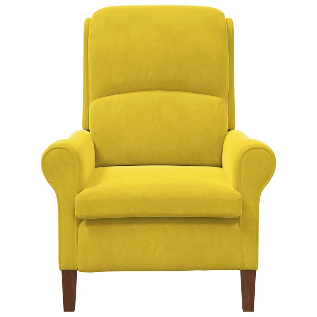 poltrona Giallo 76 x 94 x 102 cm Velluto