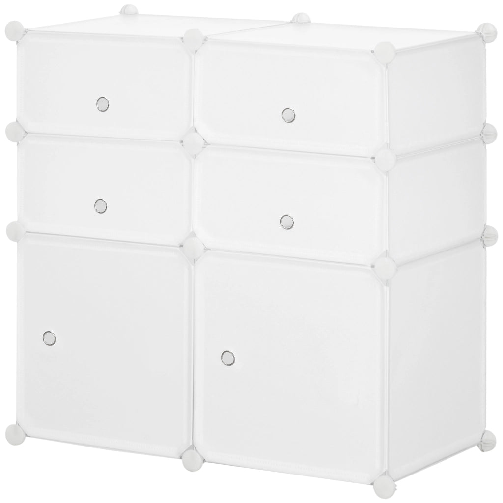 Scarpiera Salvaspazio Modulare ¨C Xylo ¨C Plastica Bianca 75x37x73cm
