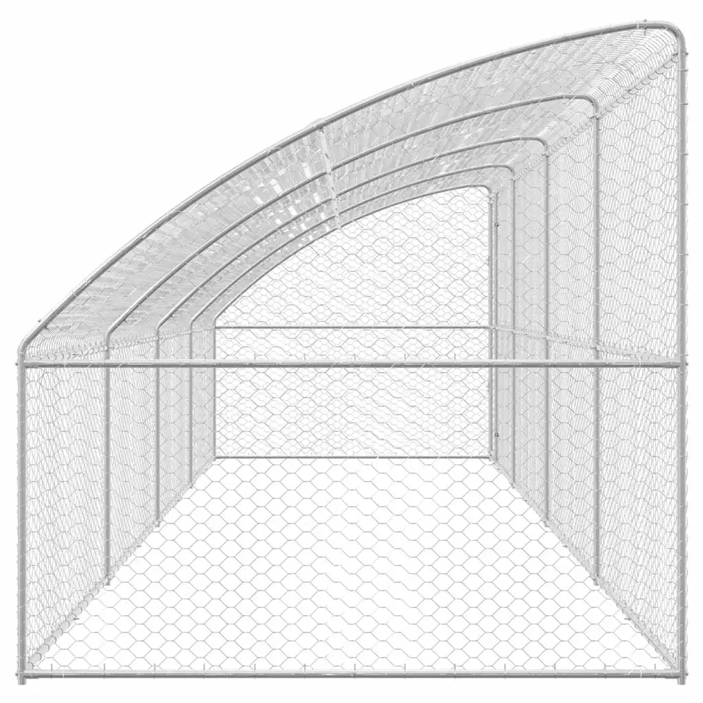 Cuccia per cani 4 pcs Argento 8 x 2 x 2 m Acciaio zincato 3368338