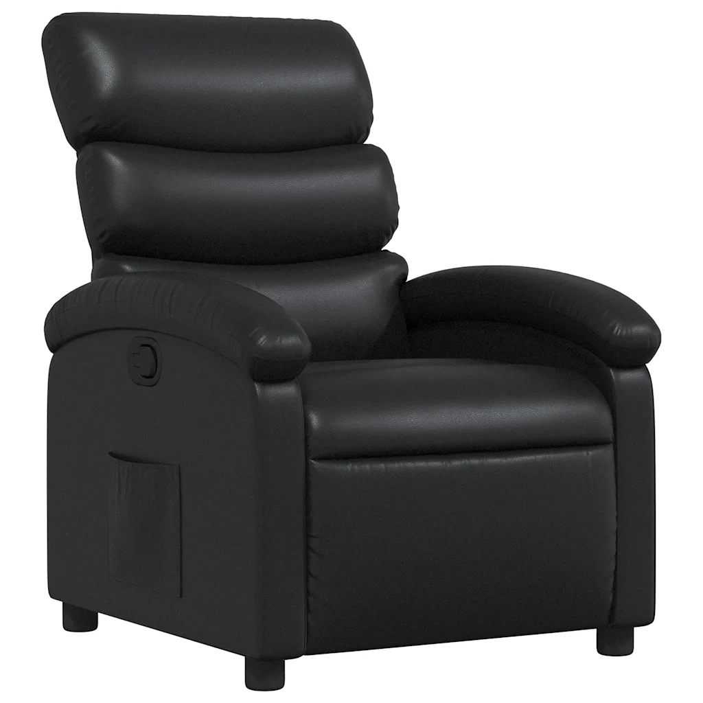 Fauteuil inclinable Noir Similicuir