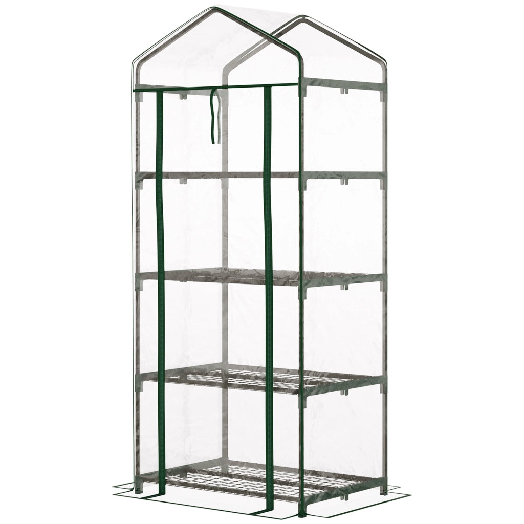 Serra da Balcone 4 Ripiani ¨C Xylo ¨C PVC Trasparente 70x50x160cm