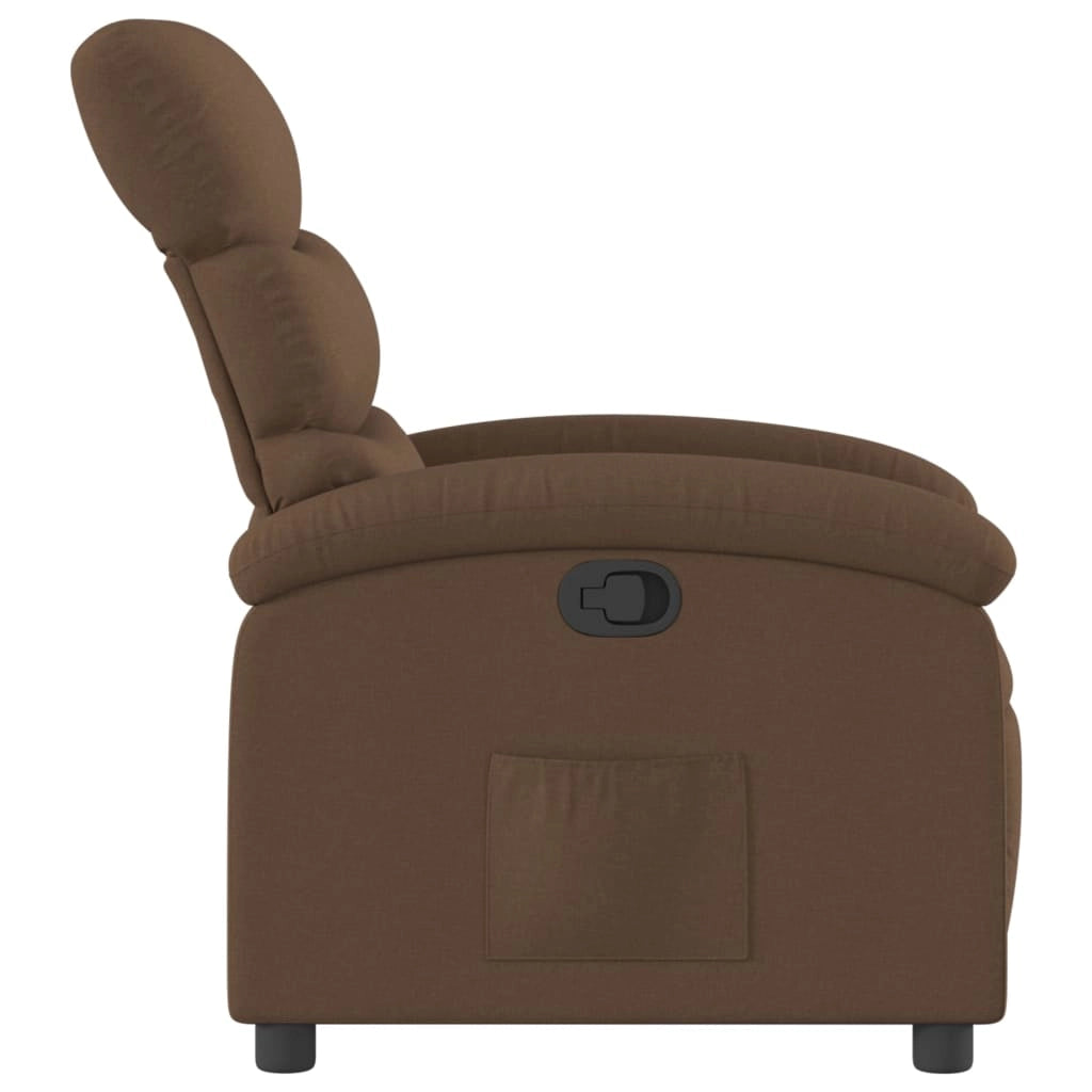 Fauteuil inclinable Marron Tissu