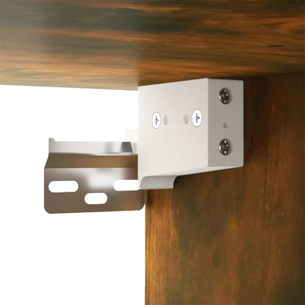 Mobili Porta TV a Parete 2 pz-Set di 2 Credenza per TV sospesa Rovere Fumo 80x34,5x40 cm