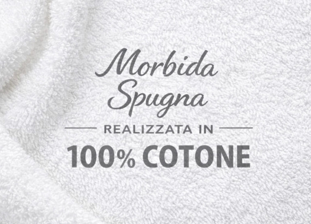 Accappatoio Con Cappuccio In Morbida Spugna Mod. Sophie Tinta Unita - XXXL - Tortora