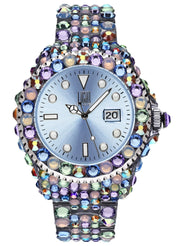 LIGHT TIME Mod. MEDITERRANEO - Full Strass / Light Blue
