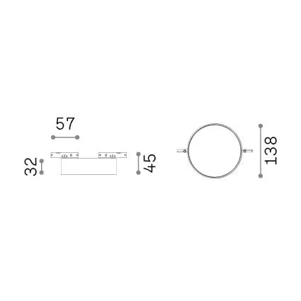 Faretto Da Incasso DEVA LED 15W Luce Calda 3000K Finitura Nero Ideal Lux