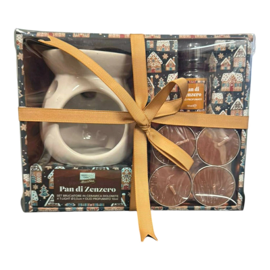 SET BRUCIATORE IN CERAMICA DOLOMITE.