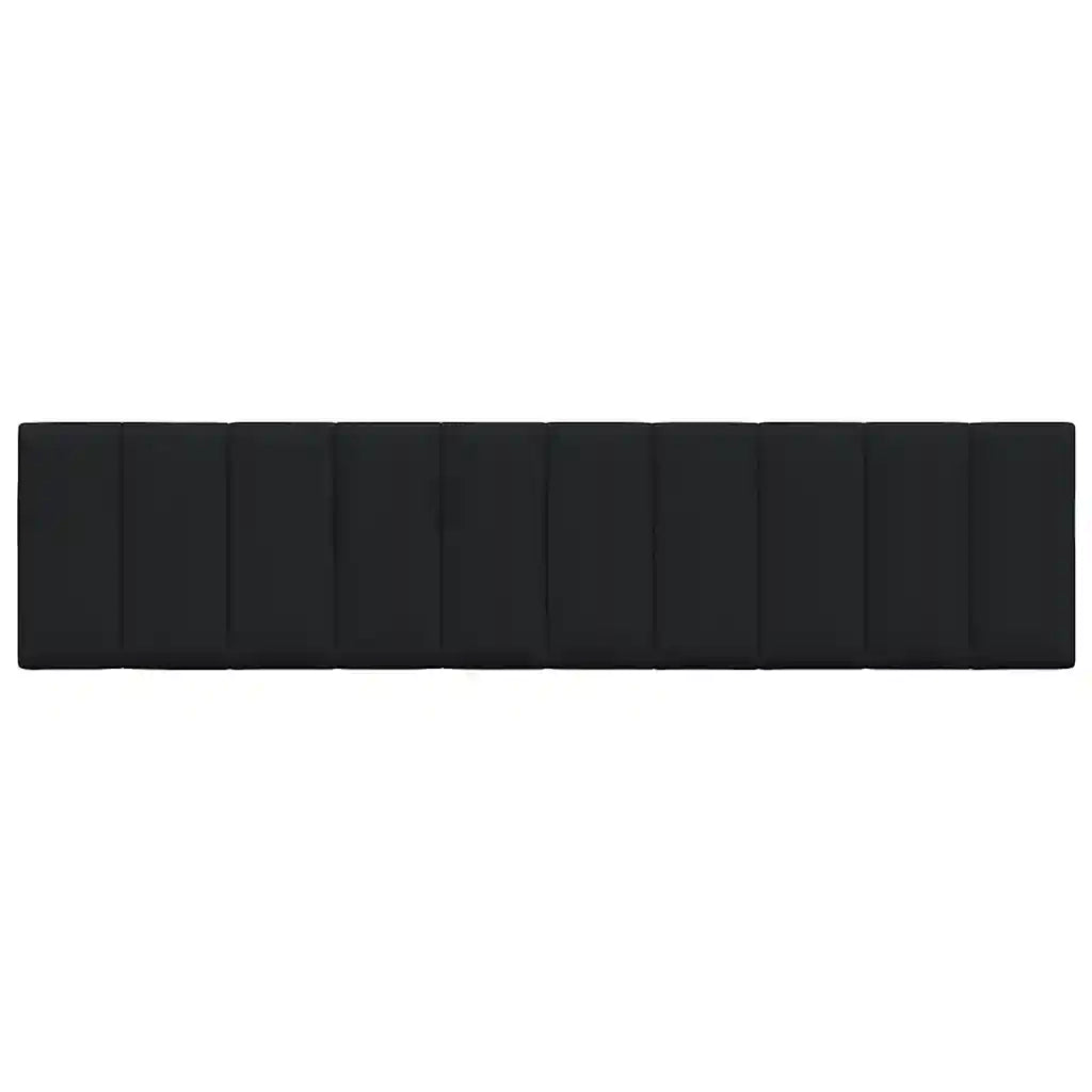 Coussin de tête de lit Hanko noir 200 cm tissu