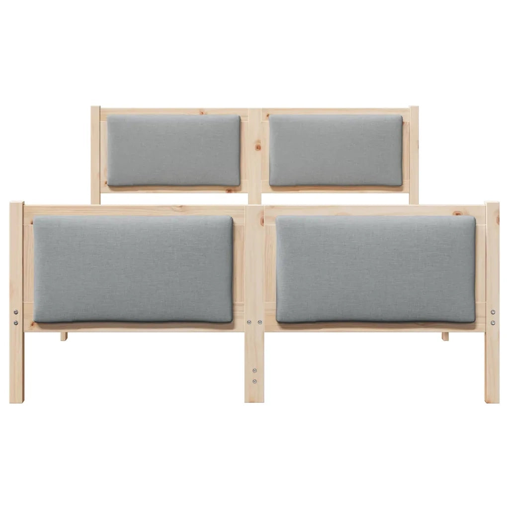 Letto matrimoniale | Letto per adulti | Struttura del letto Grigio chiaro 160 x 200 cm Tessuto