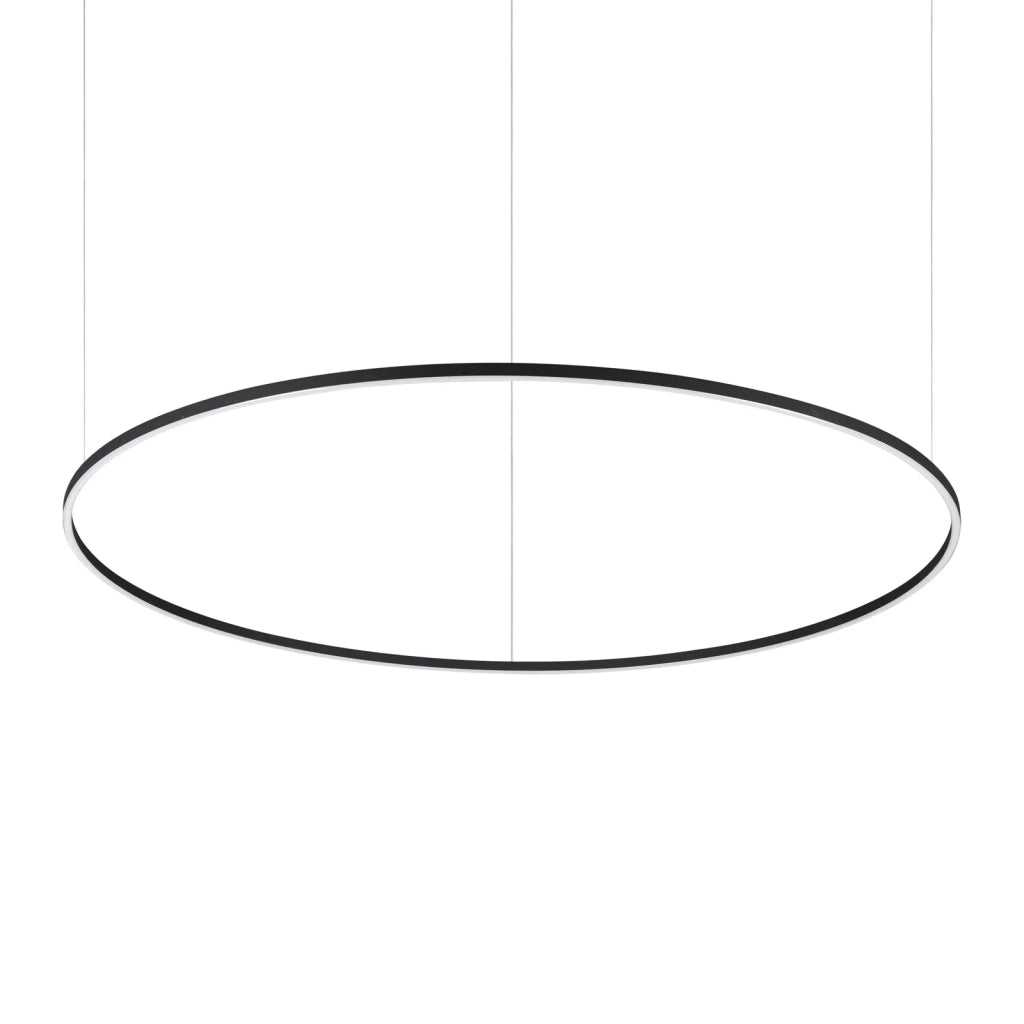Lampada da soffitto Oracle 77W luce calda 3000K nero Ideal Lux