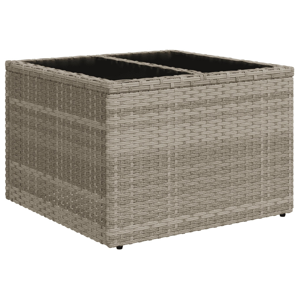 Set Divano da Giardino 5pz con Cuscini Grigio Chiaro Polyrattan 3252229