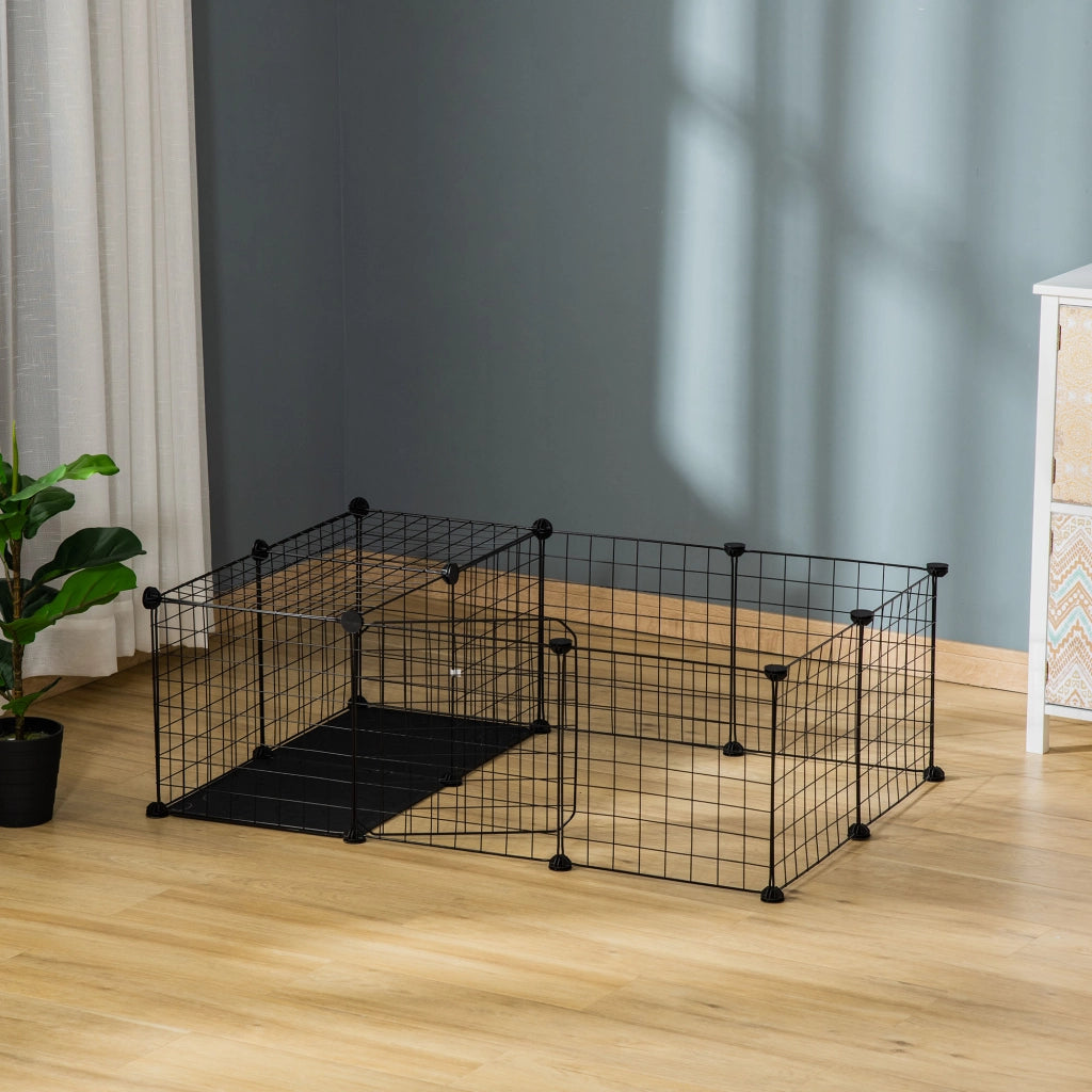 Recinto per piccoli animali ¨C zephmum ¨C Nero, Modulabile