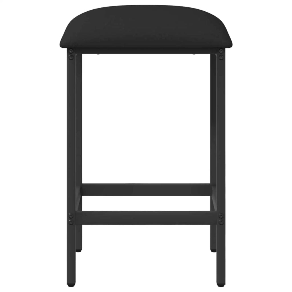 Sgabello da bar 2 pz Nero 40 x 32 x 74 cm Legno ingegnerizzato 8006222