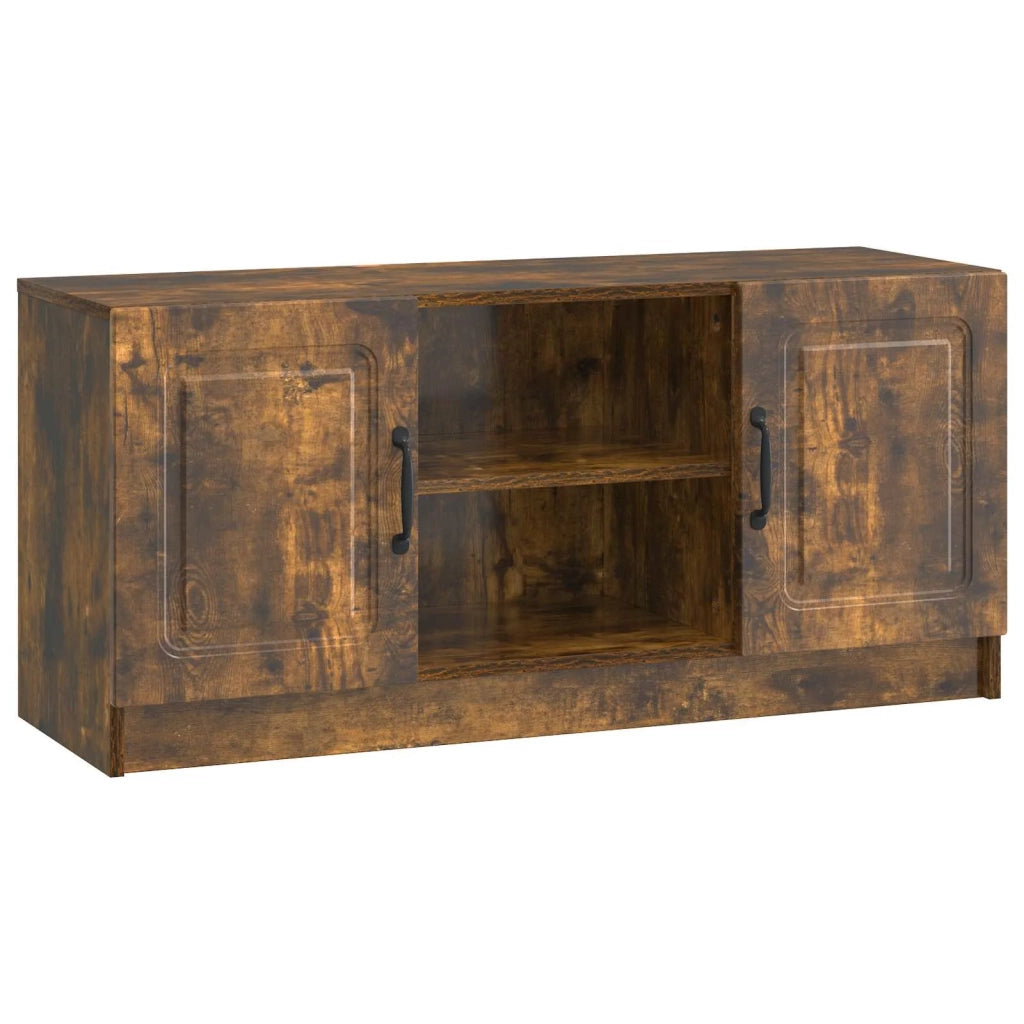 Mobile TV-Credenza per TV Rovere Fumo 102 x 34,5 x 47 cm Legno ingegnerizzato 555189
