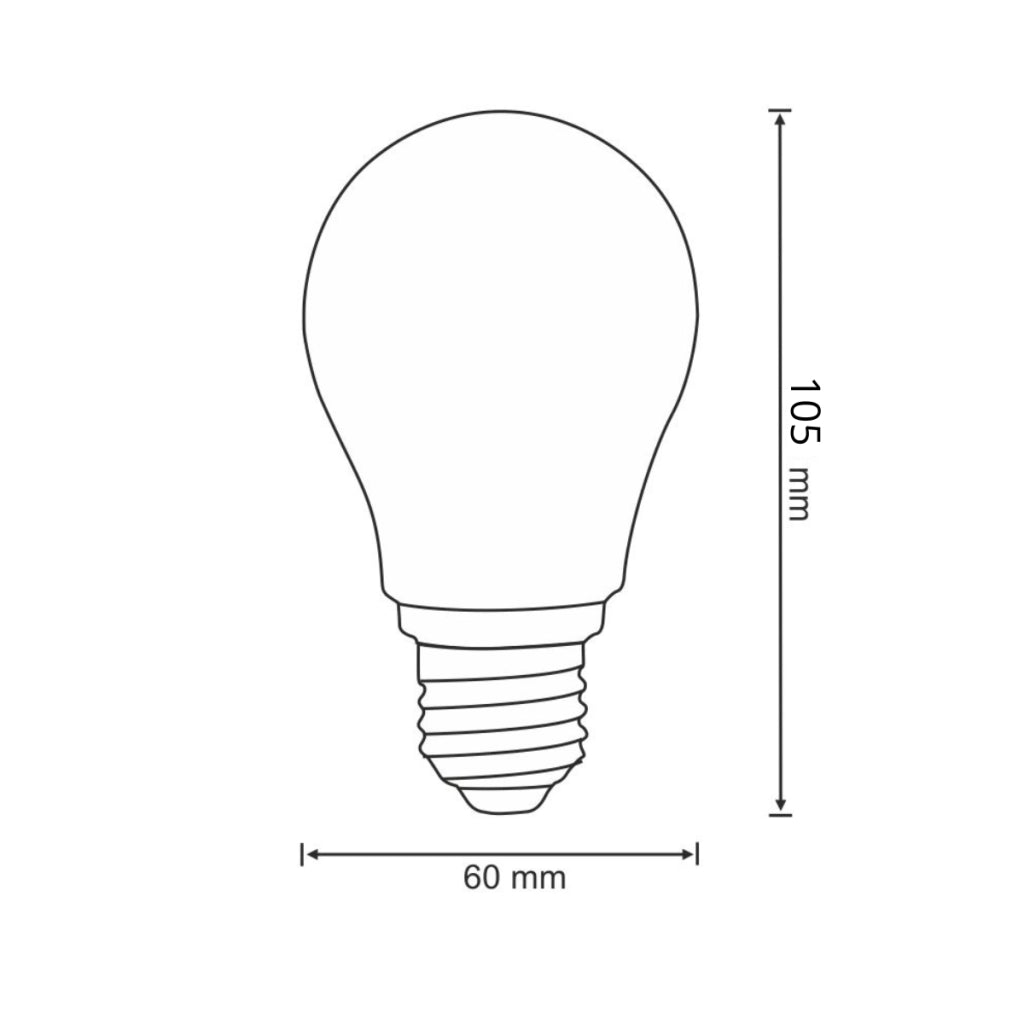 Lampadina LED Filamento A60 E27 7W 806lm 3000K Polux