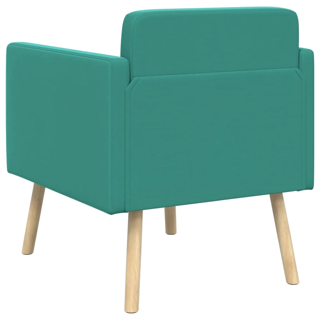 Poltrona decorativa Turchese Velluto 42044805