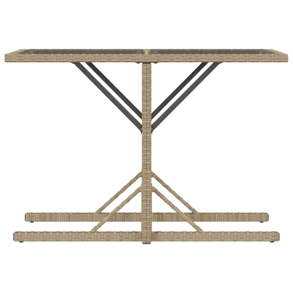 Set da Bistrò 3 pz con Cuscini Beige in Polyrattan 365066