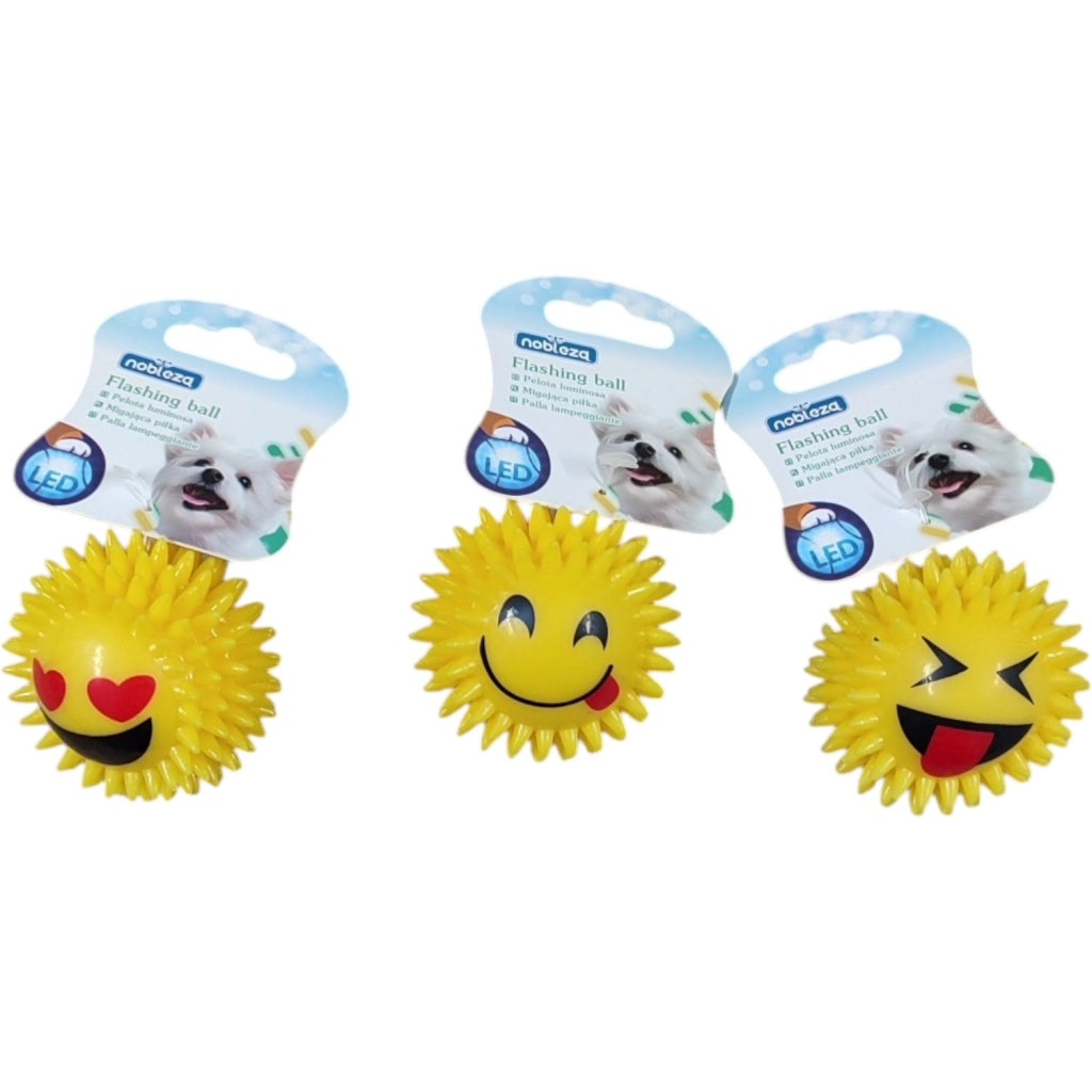 GIOCO PER CANI PALLINA APPUNTITA CON LUCI LED