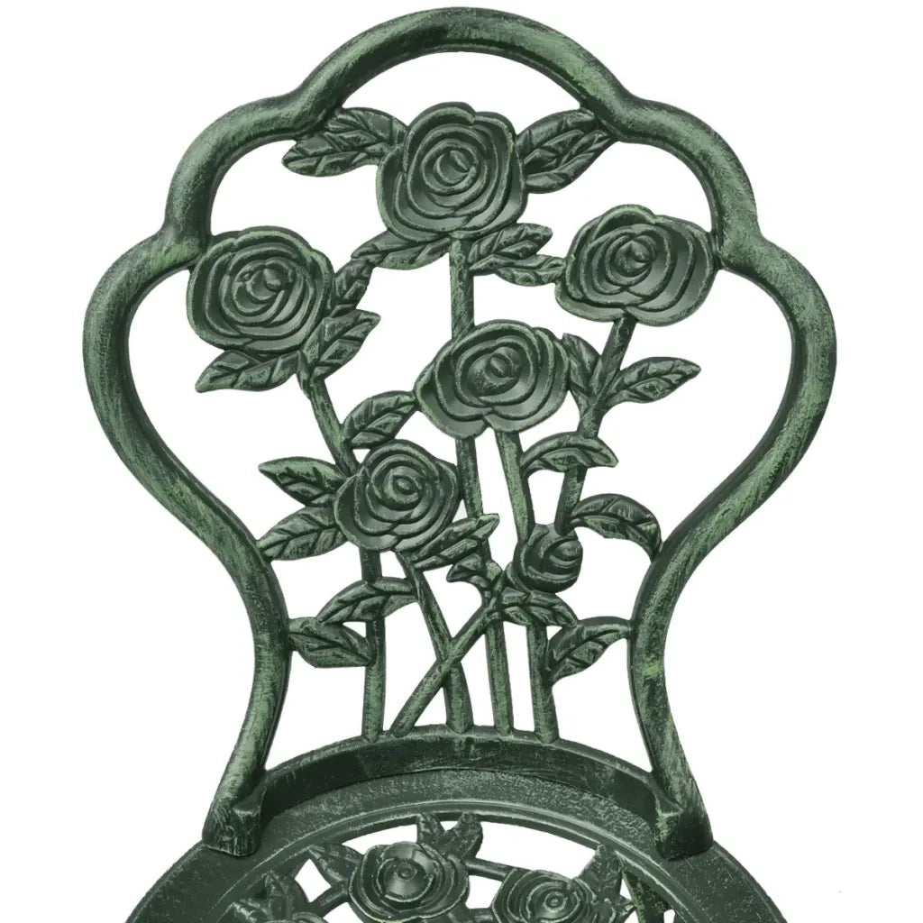 Set da Bistrot 3 pz in Alluminio Pressofuso Verde 42164