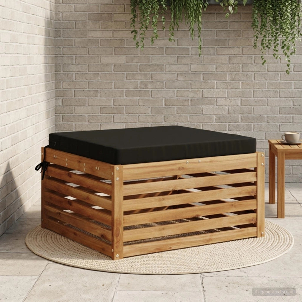 Cuscini per Seduta SOEST 100% Poliestere Nero 70 x 70 x 7 cm 944905