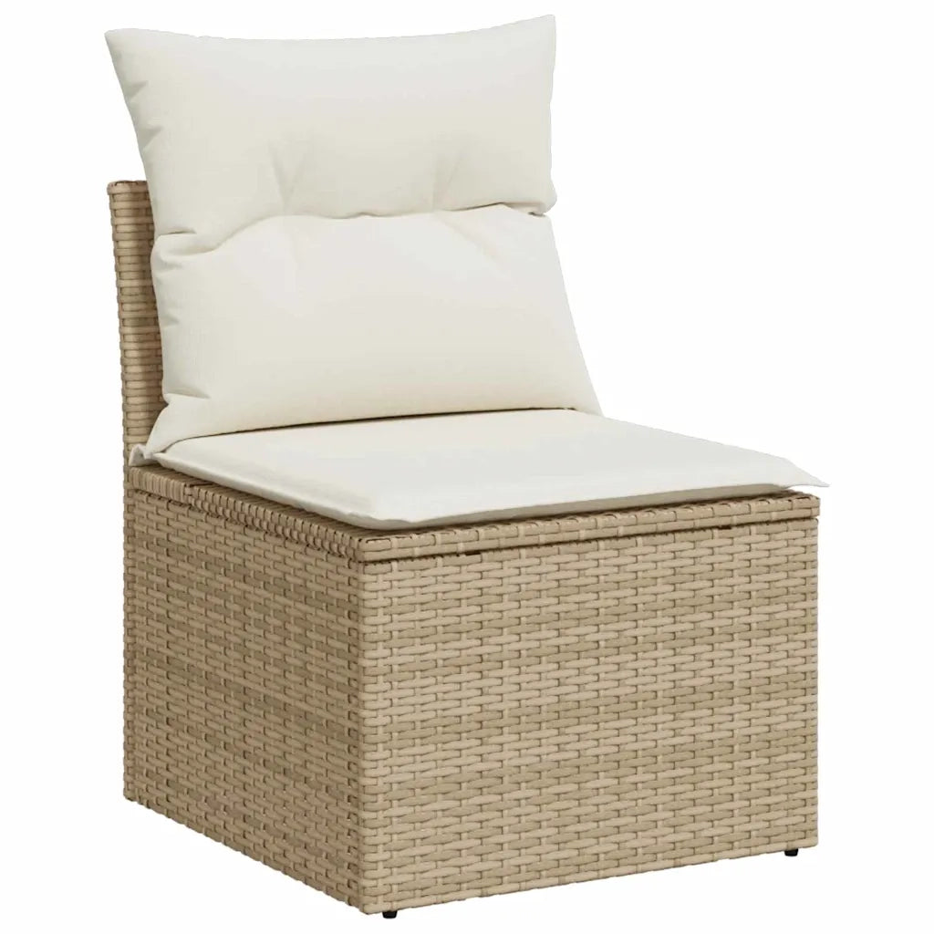 Set Divano da Giardino Beige 55 x 55 x 37 cm polyrattan 3345941