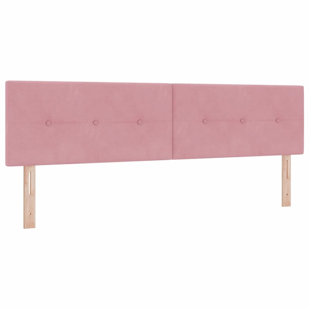 Testiera | Testata LED con strisce LED Rosa 180 cm Velluto