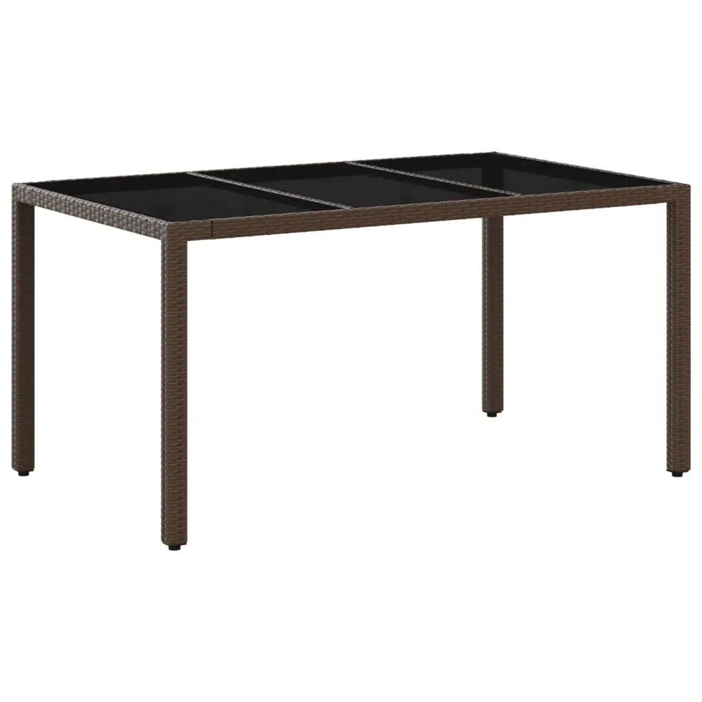 Set da pranzo per esterni 7 pz polyrattan 3422317