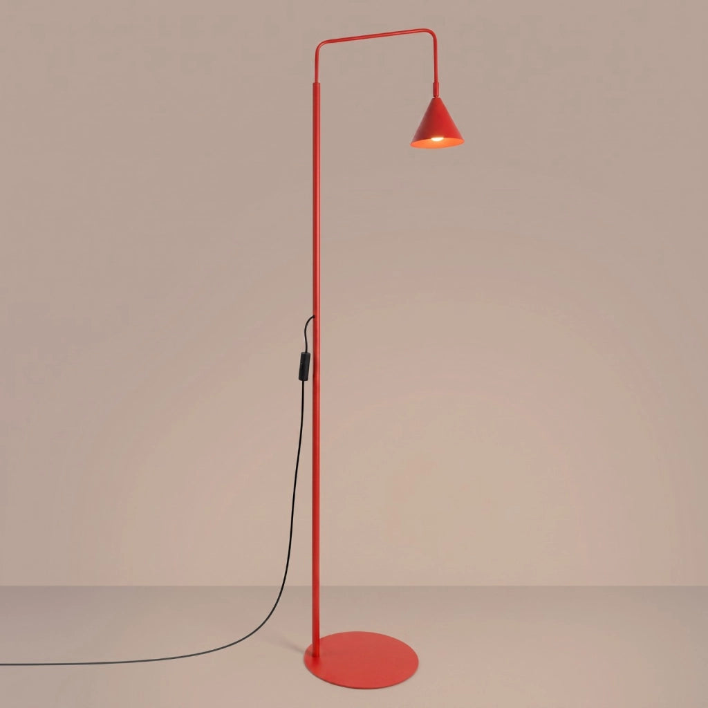 Lampada da terra NOX rosso