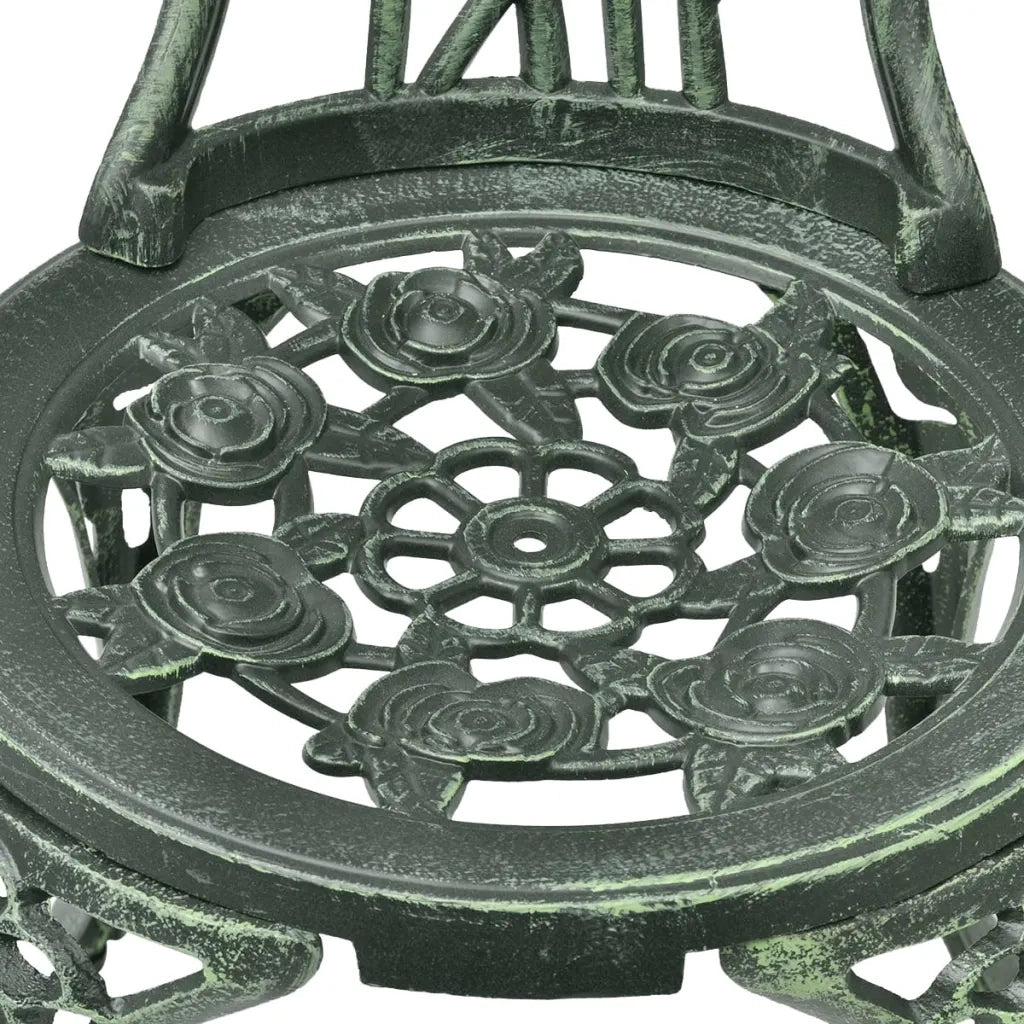 Set da Bistrot 3 pz | Set Salotto da Giardino in Alluminio Pressofuso Verde