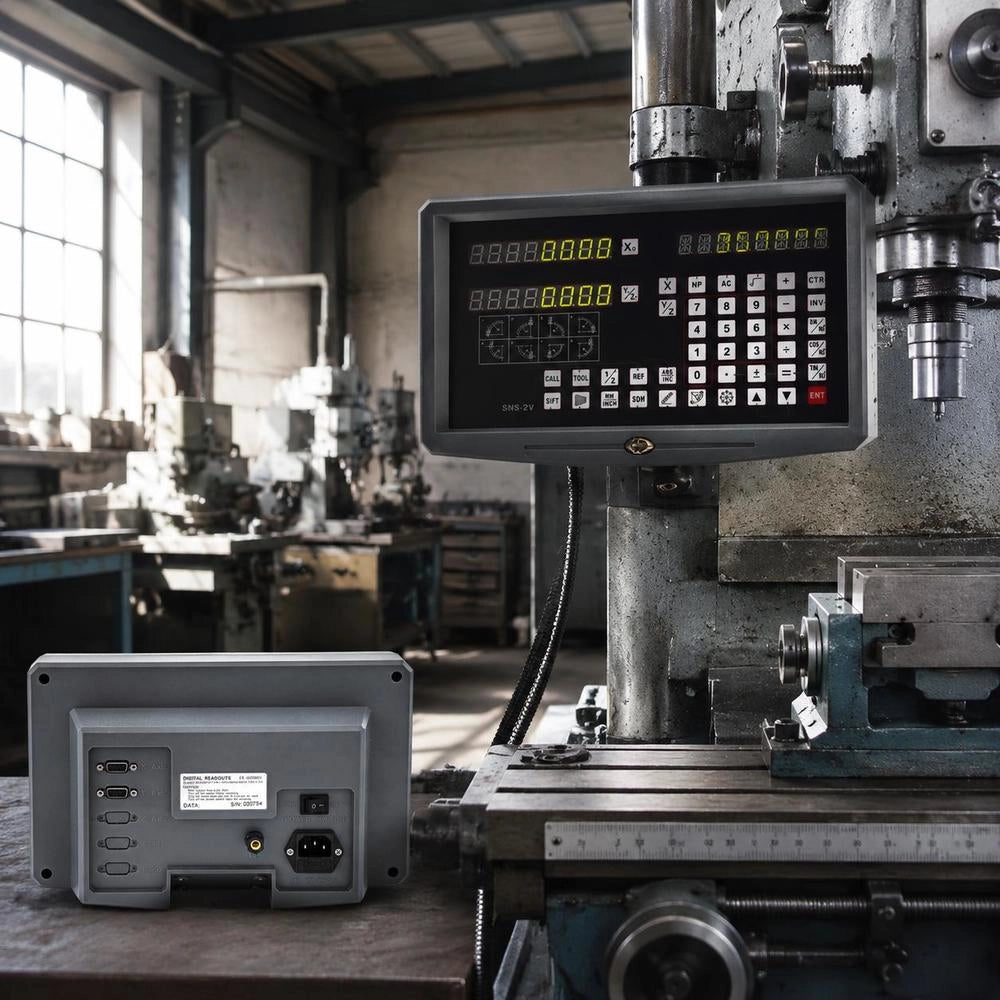 Linear Scale Ruler Measuring Device 2 Axes Digital Display DRO (digital Display) For Lathes And Milling Machines