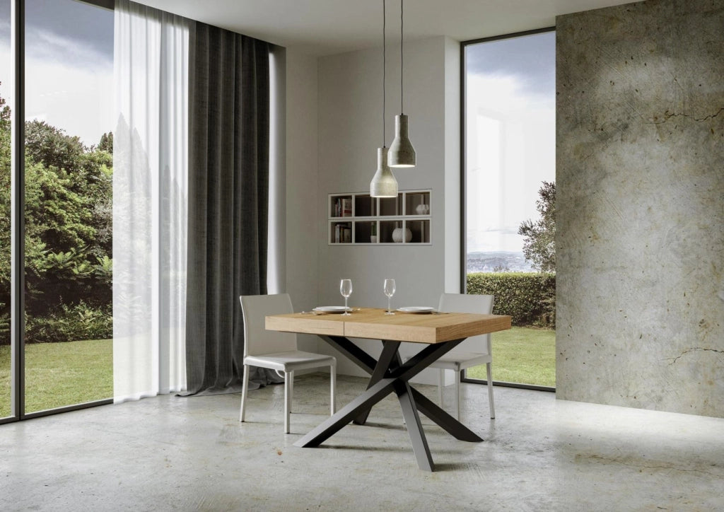Tavolo Allungabile 120-224x90x77 cm Volantis Quercia Natura