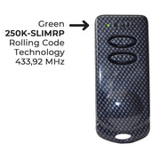 TELECOMANDO TRASMETTITORE TAU P-250K-SLIMRP K-SLIM ROLLING CODE 2 CANALI 433,92