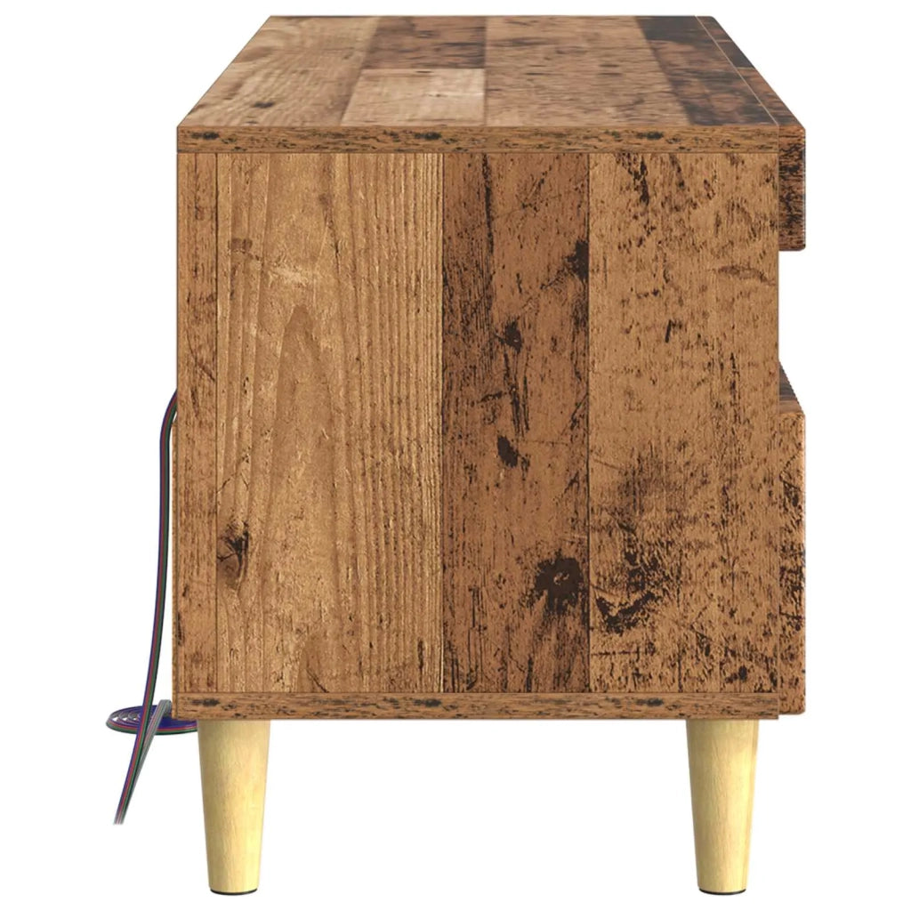 Mobile TV LED ARNHEM 100 x 35 x 43 cm Legno antico 896773