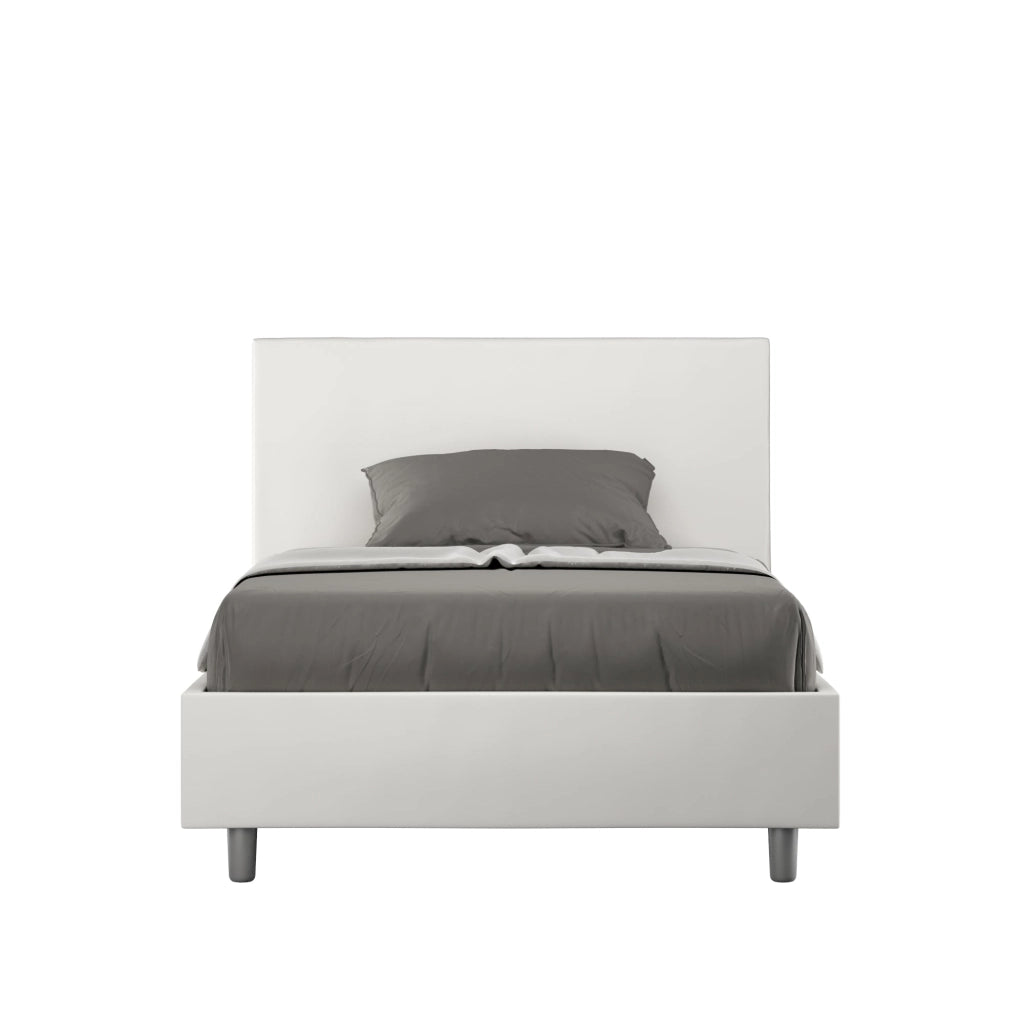 Letto 1 Piazza e Mezzo 120x190 cm Senza Rete Adele Bianco